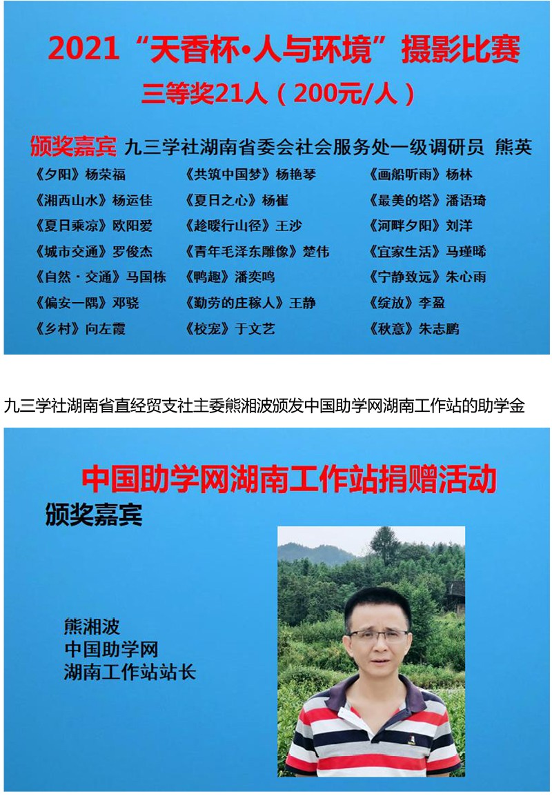 2021年“天香杯·人与环境”