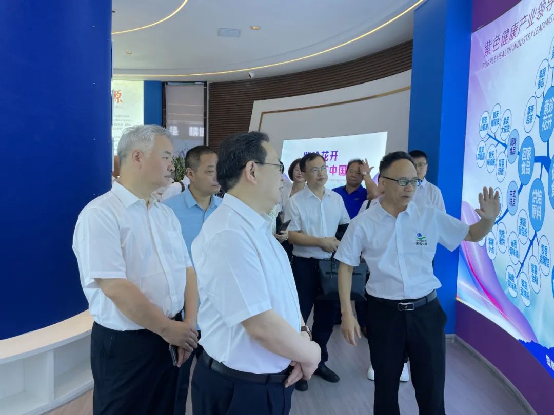 湖南省中医药研究院葛金文院长和邵阳市各级领导专家莅临天香生物产业园考察指导